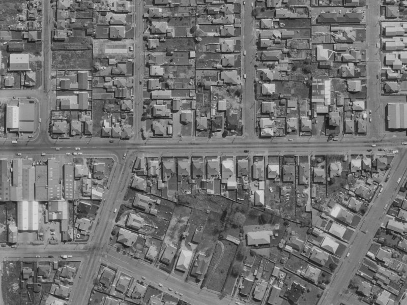 506 Tuam Street from the air, 1970-1974