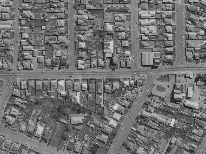 524 Tuam Street from the air, 1970-1974