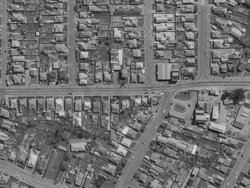 530 Tuam Street from the air, 1970-1974
