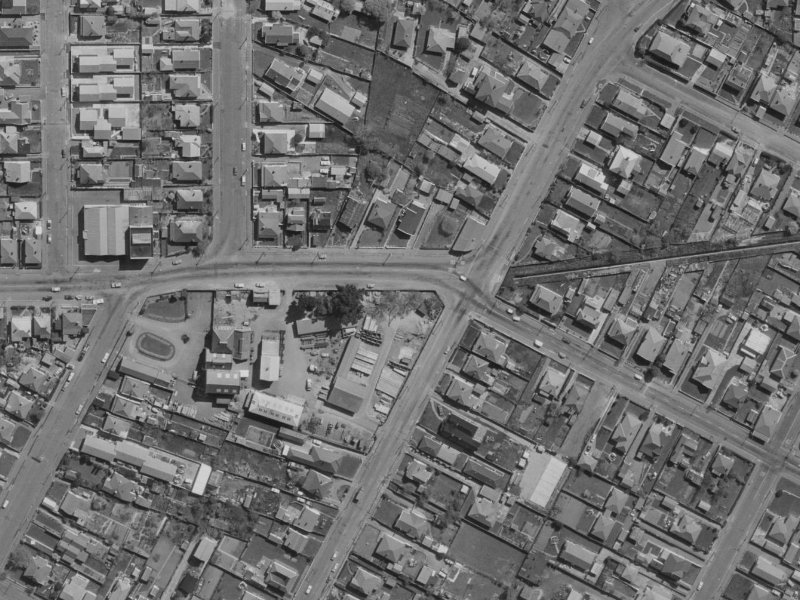 522 Tuam Street from the air, 1970-1974