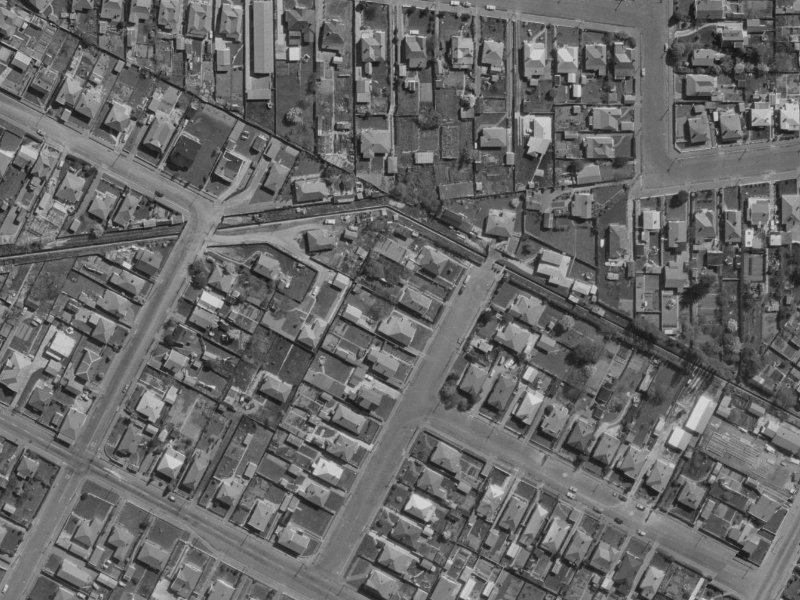 23 Glasgow Street from the air, 1970-1974