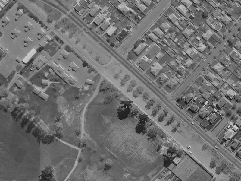 260 Linwood Avenue from the air, 1970-1974
