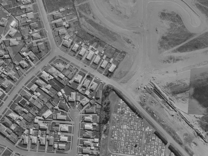 11 Keighleys Road from the air, 1970-1974