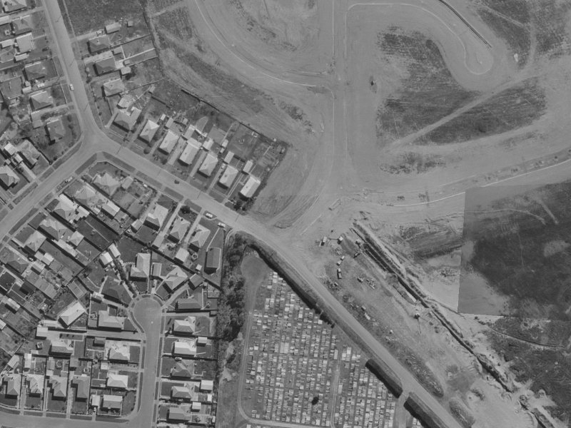 15 Keighleys Road from the air, 1970-1974