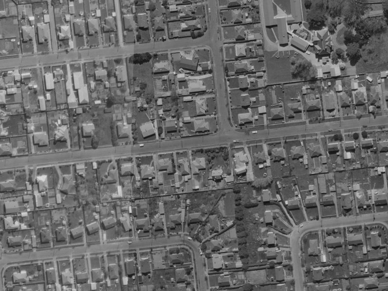 22-26 Suva Street from the air, 1970-1974