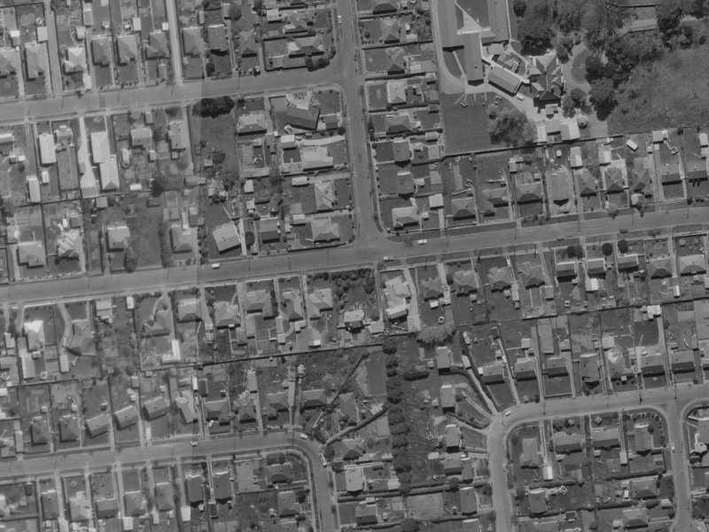 26A Suva Street from the air, 1970-1974