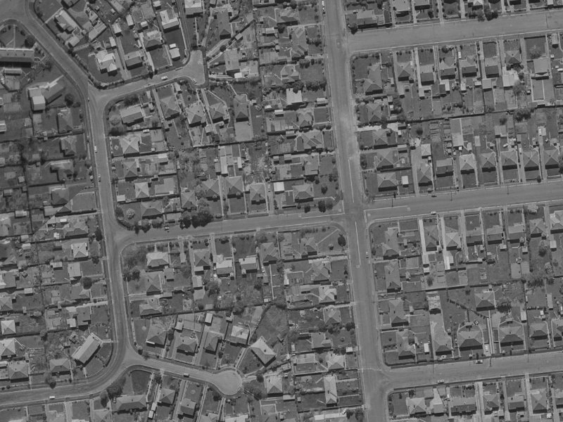 120A Elizabeth Street from the air, 1970-1974