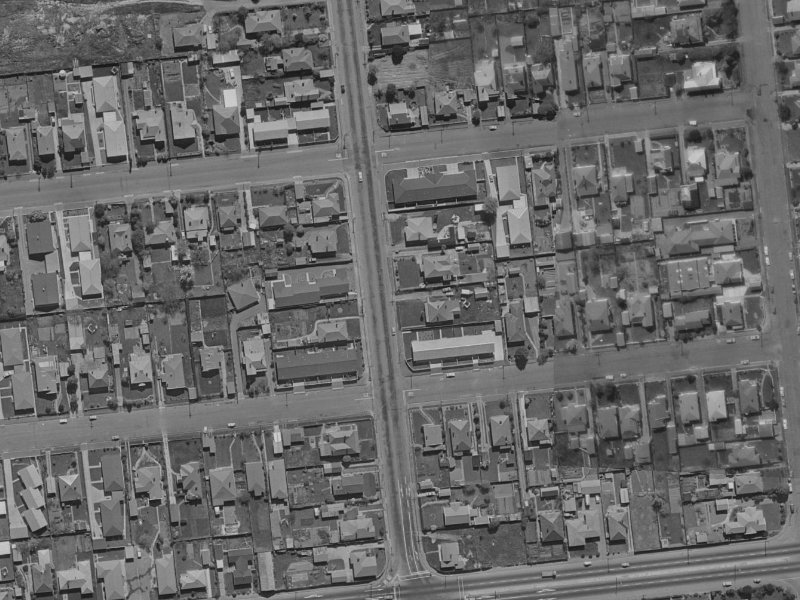 124A Clarence Street from the air, 1970-1974