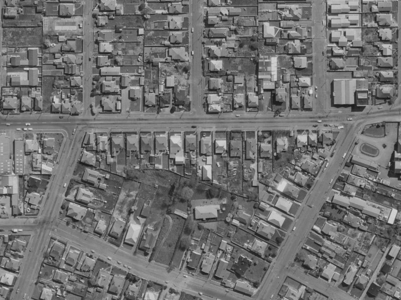 514 Tuam Street from the air, 1970-1974