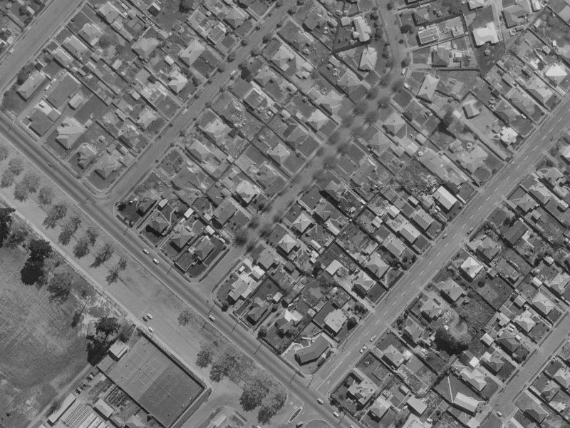 8 Thomas Street from the air, 1970-1974