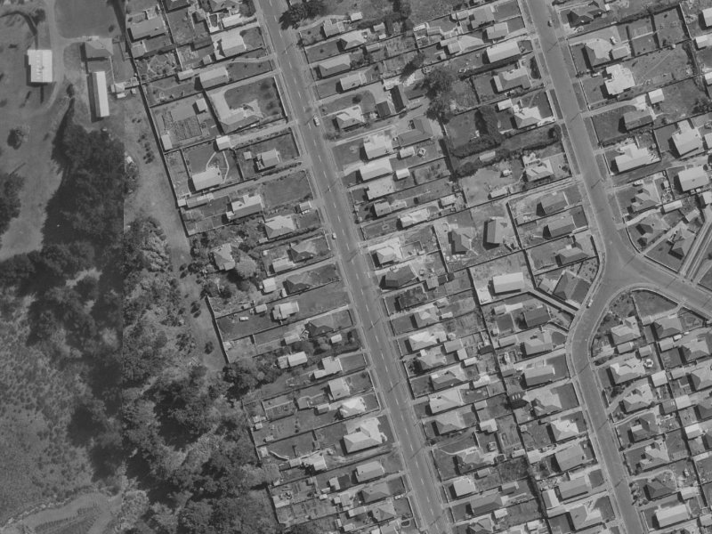 358 Estuary Road from the air, 1970-1974