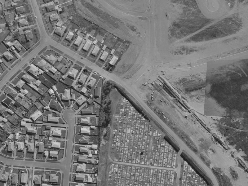 17 Keighleys Road from the air, 1970-1974