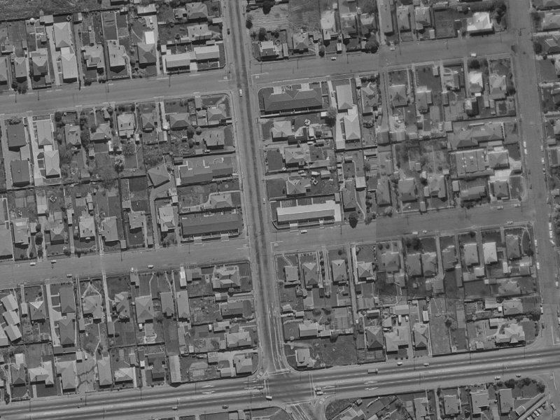 124D Clarence Street from the air, 1970-1974