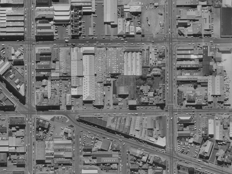 309 St Asaph Street from the air, 1970-1974