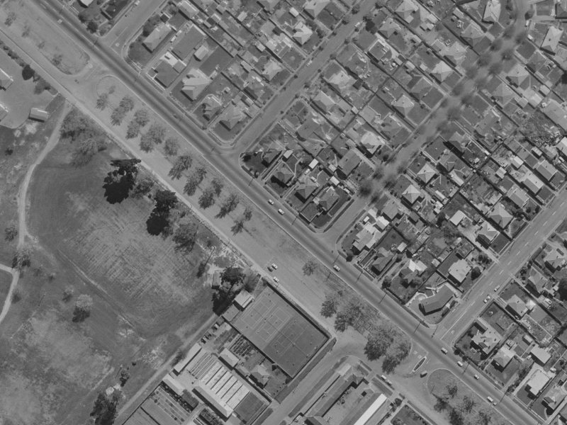 315 Linwood Avenue from the air, 1970-1974