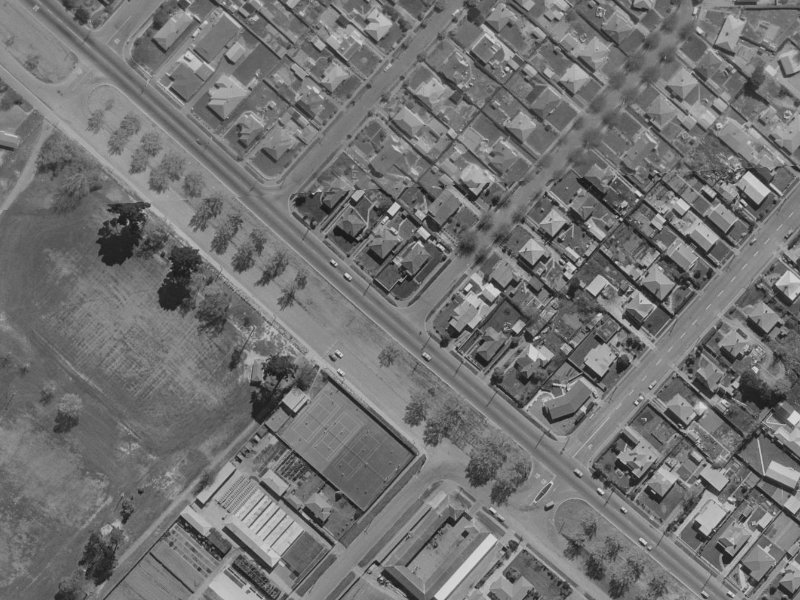 317 Linwood Avenue from the air, 1970-1974
