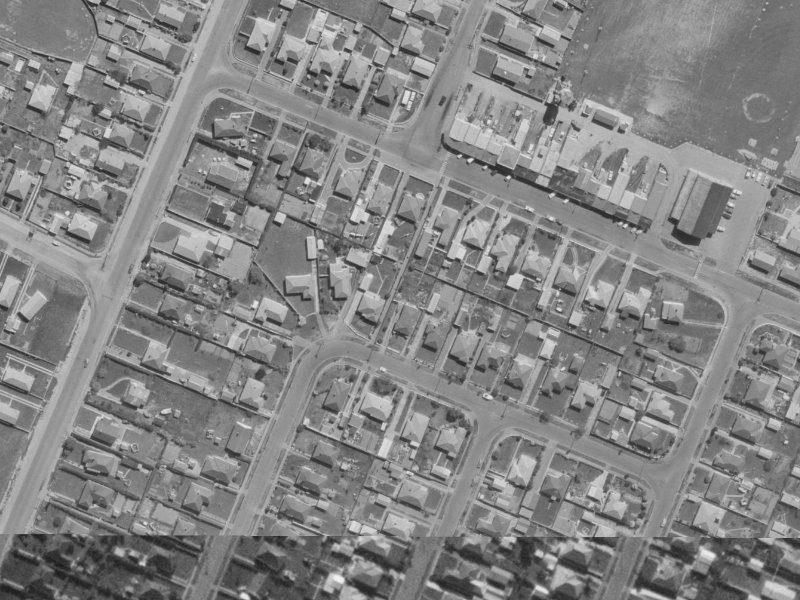 43 Amuri Street from the air, 1970-1974
