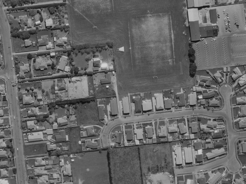 18A Colligan Street from the air, 1970-1974