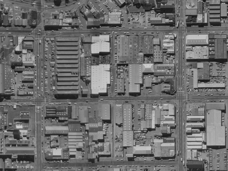 123 Saint Asaph Street from the air, 1970-1974