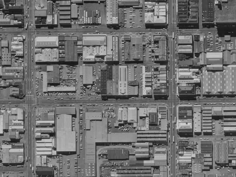 171B Saint Asaph Street from the air, 1970-1974