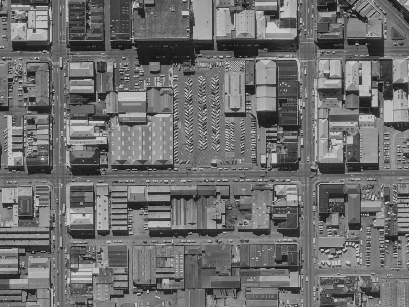 207 St Asaph Street from the air, 1970-1974
