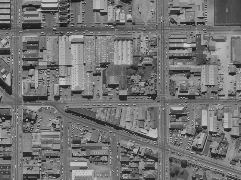 311 Saint Asaph Street from the air, 1970-1974