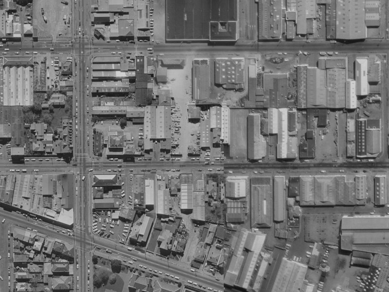 345 St Asaph Street from the air, 1970-1974
