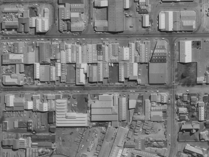 439 Saint Asaph Street from the air, 1970-1974