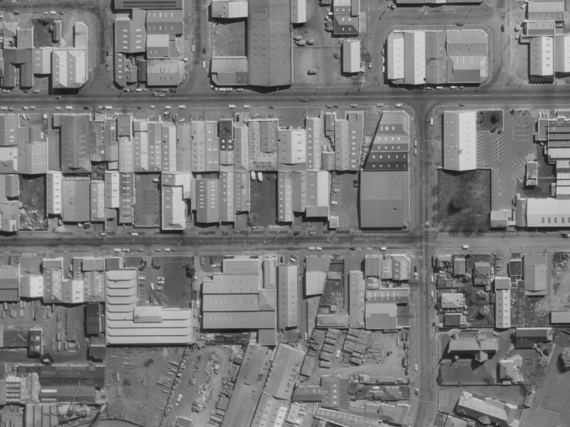443 St Asaph Street from the air, 1970-1974