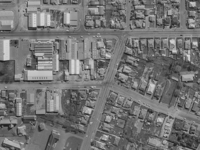 507 Saint Asaph Street from the air, 1970-1974