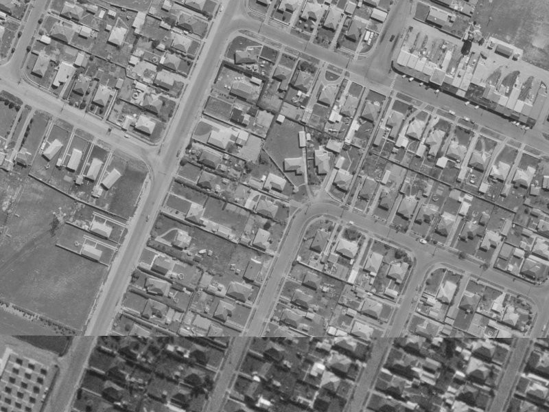 33 Amuri Street from the air, 1970-1974