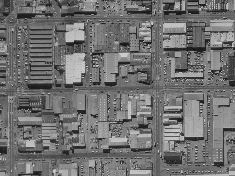 130 Saint Asaph Street from the air, 1970-1974