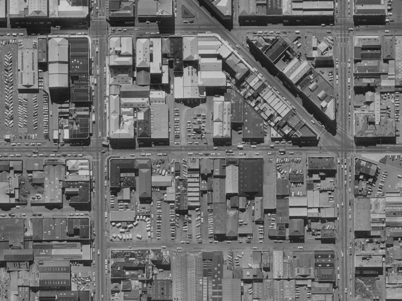 244 Saint Asaph Street from the air, 1970-1974
