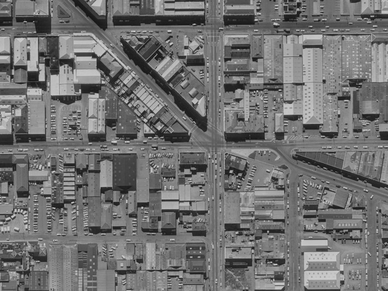 263-265 St Asaph Street from the air, 1970-1974