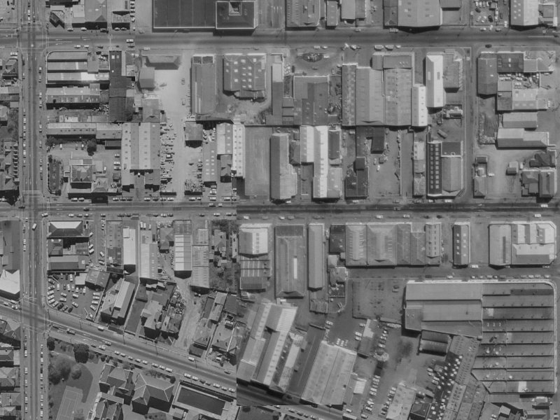 397 Saint Asaph Street from the air, 1970-1974