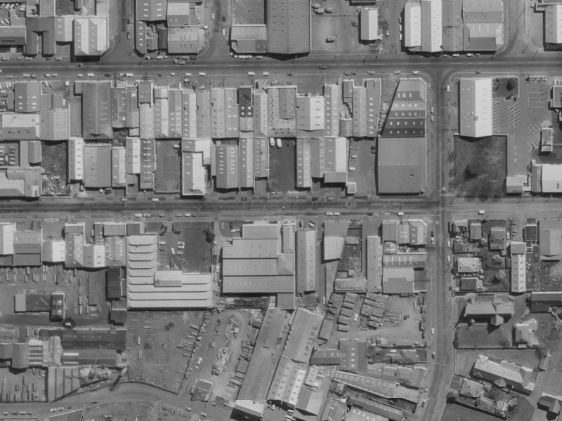 422 Saint Asaph Street from the air, 1970-1974