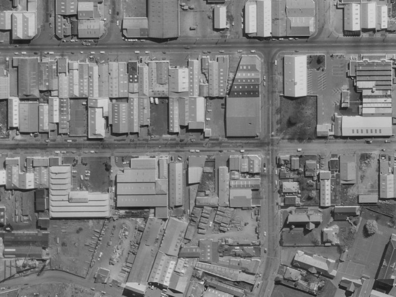 430 Saint Asaph Street from the air, 1970-1974