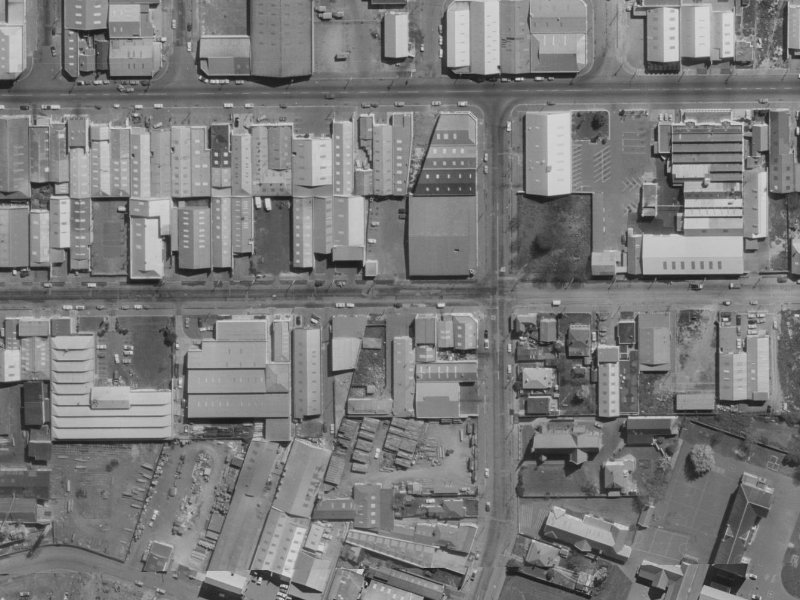 434 Saint Asaph Street from the air, 1970-1974