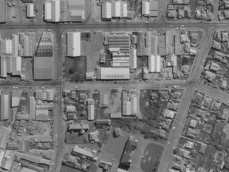 456 Saint Asaph Street from the air, 1970-1974