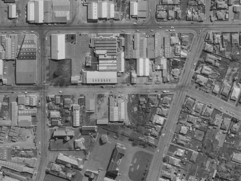 464 Saint Asaph Street from the air, 1970-1974