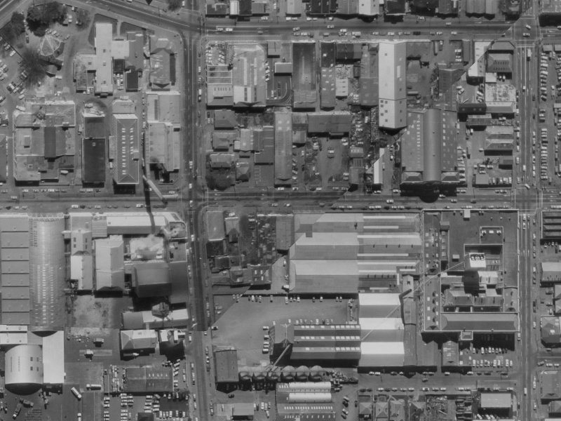62 Saint Asaph Street from the air, 1970-1974