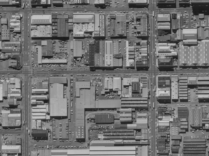 168 St Asaph Street from the air, 1970-1974