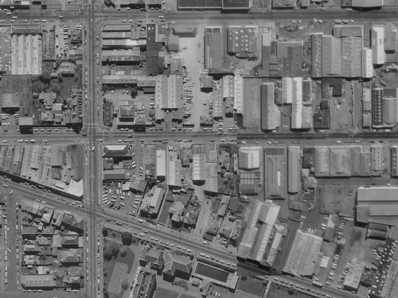 322 Saint Asaph Street from the air, 1970-1974