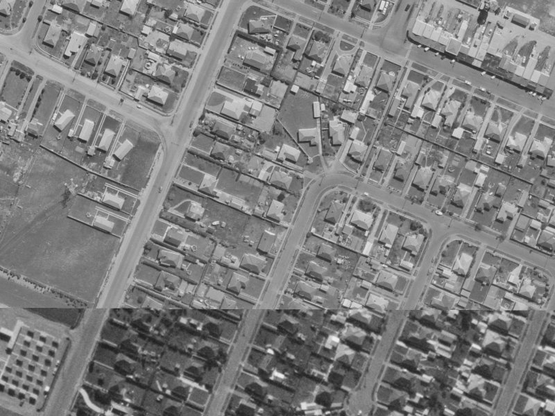 31 Amuri Street from the air, 1970-1974