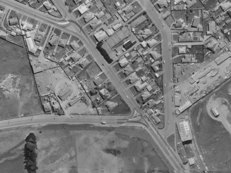 67 Racecourse Road from the air, 1970-1974