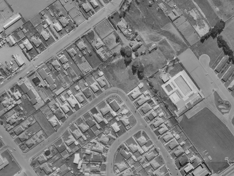 30 Greenhurst Street from the air, 1970-1974