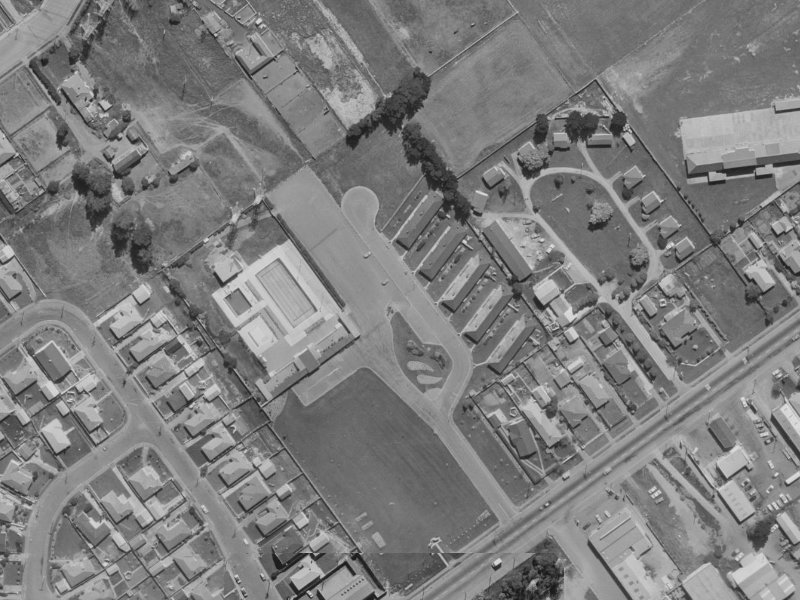 Weaver Place from the air, 1970-1974