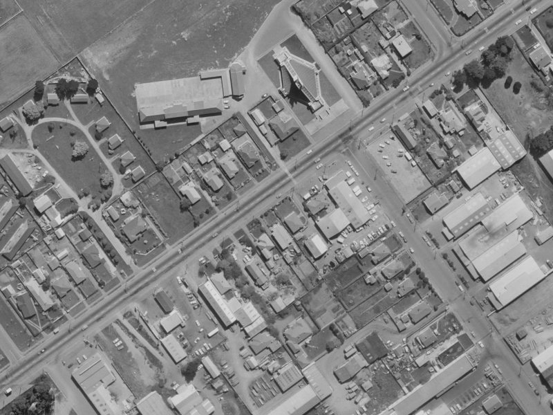 103 Main S Road from the air, 1970-1974