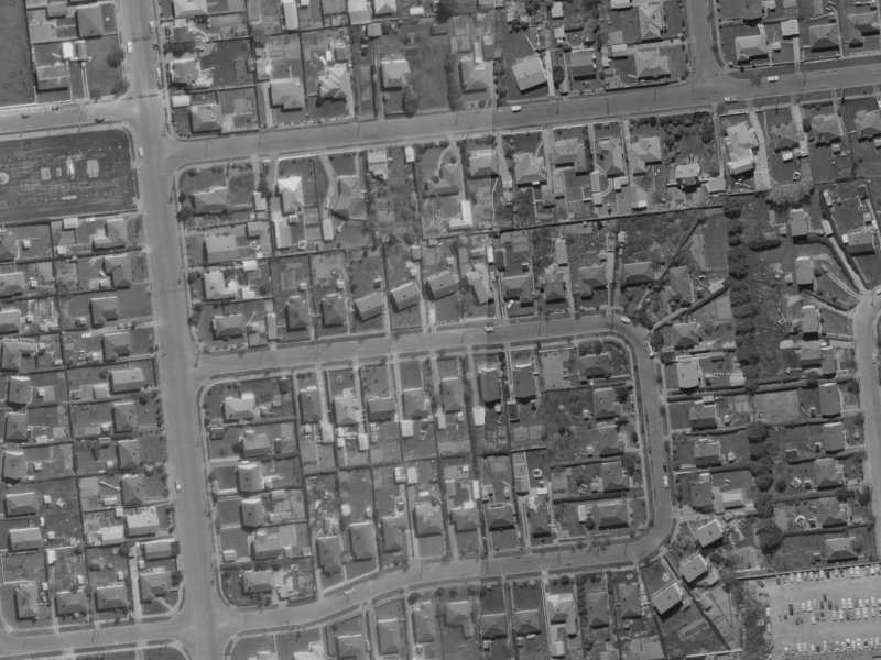 12 Hillary Crescent from the air, 1970-1974