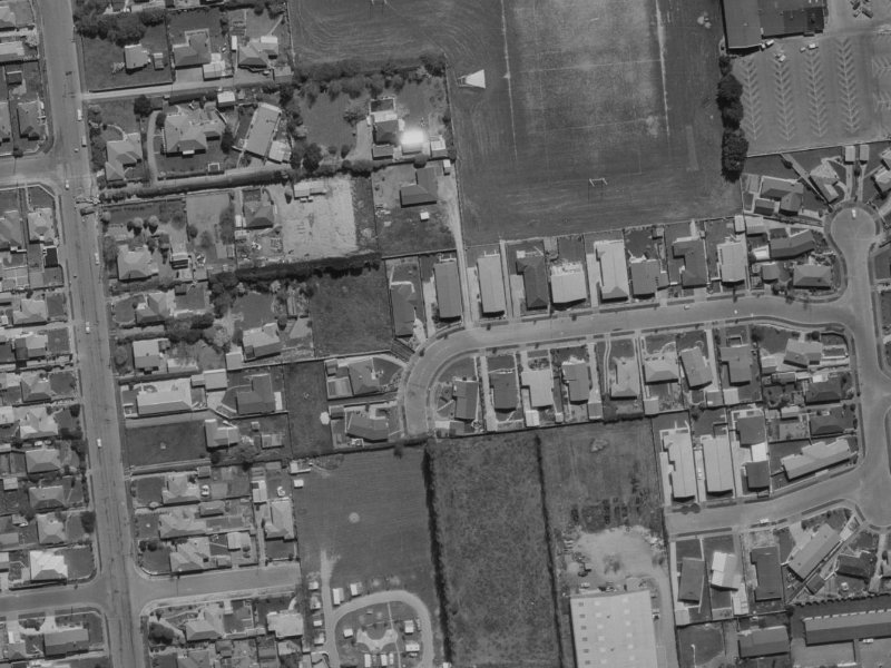 18 Colligan Street from the air, 1970-1974